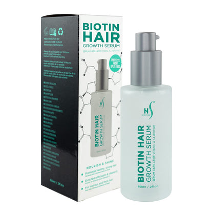 Herstyler Biotin Hair Serum - Hair Growth Serum for Hair Loss - Also Contains Argan Oil - 2 Fl Oz - Pack of 1
