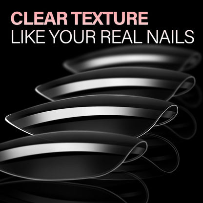 AILLSA Short Almond Nail Tips, 15 Sizes 240PCS Preshaped Soft Clear Gel Nails Tips Full Cover False Nails Tip Short Almond Shaped Tips