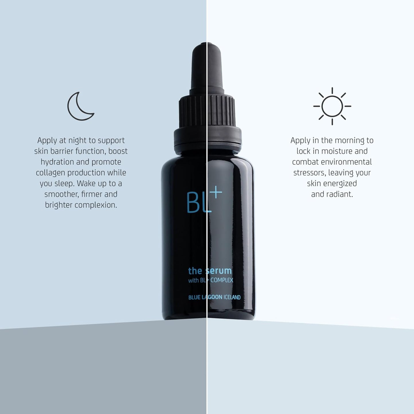 Blue Lagoon Iceland BL+ The Serum Daily Anti-Aging Facial Treatment | Sustainable, Bioactive Luxury Skincare (Full Size, 1 fl oz | 30 ml)