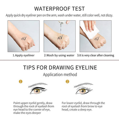 Kaely 6Pcs Glitter Gel Eyeliner Pencil Set for Women, Color Eye Liner Waterproof Smudge Proof with Sharpener, High Pigmented Eye Makeup Liners, lapiz de ojos delineador de ojos contra el agua, 01