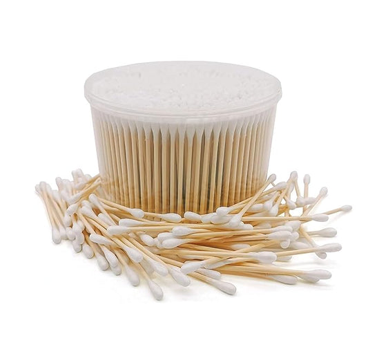 1500pcs natural bamboo cotton buds,organic