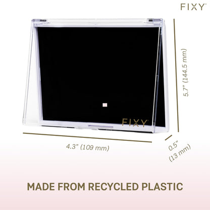 FIXY Empty Magnetic Makeup Palette with Clear Top, Small Palette- Organize, Depot & Declutter Makeup - Customize Your Palette - Travel and Eyeshadow Organizer - 5.7"x4.3"