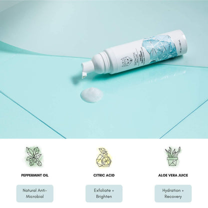 Snow Fox Cooling Foam Cleanser with Organic Aloe Vera Juice, 150 ml