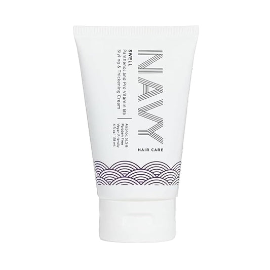 NAVY HAIR CARE Swell Thickening Cream | Lightweight Styling Product for Fullness & Shine | 4 oz