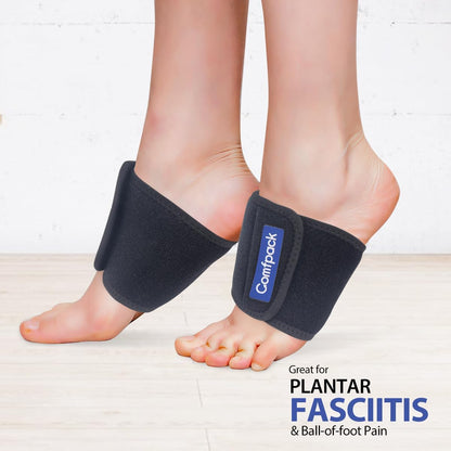 Cold Therapy Wrap with 2 Packs for Pain Relief, Reusable Gel Ice Packs for Foot Plantar, Wrist, Ankle, Great for Sprains, Muscle Pain, Bruises, Injuries