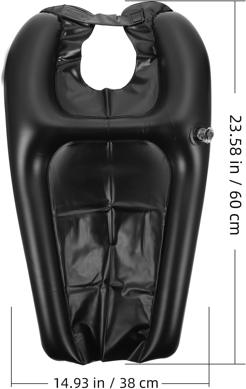 1pc Inflatable Shampoo Head Pad Shampoo Neck Rest Hair Washing Basin Blow up Washing Head Basin Tub Pillow for Bath Portable Shampoo Cushion Bath Tub Pillow Spa Pvc Tray Elder