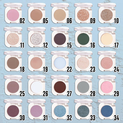 Light Blue Matte Eyeshadow Palette for Women, Single Monochrome Eye Shadow Makeup, Shiny Pressed Powder, Blendable Natural sombras para ojos, Holographic,Vegan,Travel -22