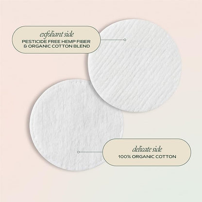 Organic cotton rounds for face