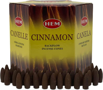 Cinnamon Backflow Incense Cones for Waterfall Aromatic Smoke Fountain Haze Falls