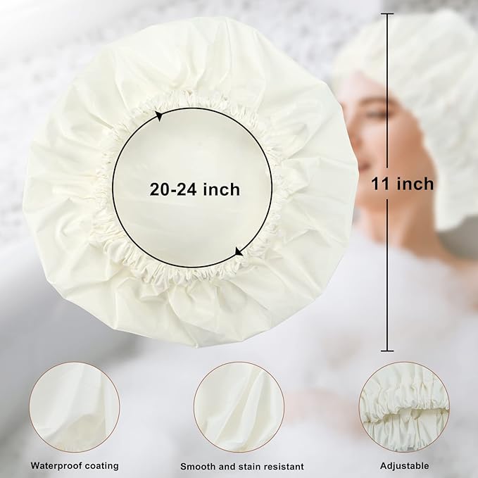 Reusable shower cap for women,