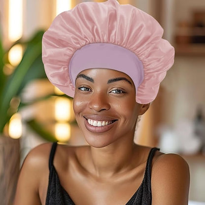 3pcs satin bonnet silky bonnet