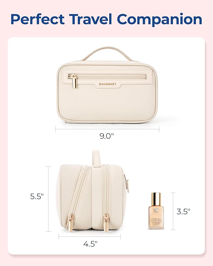 Bagsmart travel makeup bag large