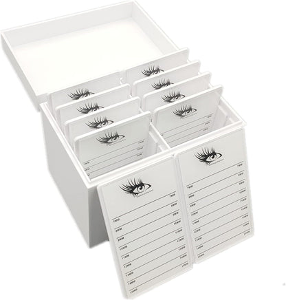 May healthbeauty 10 Layers Acrylic Eyelash Storage Box, Makeup Organizer False Eyelashes Glue Pallet Holder Grafting Extension Close-Packed Display