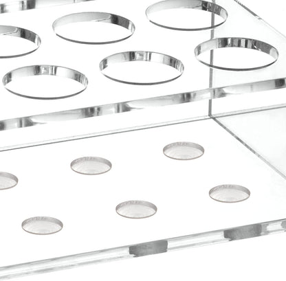 HBlife Acrylic Magnetic Dry Erase Marker Holder for Whiteboard, Wall Mount 10 Slots Magnet Pen Pencil Holder for Fridge Refrigerator, Locker Organizer Accessories for School Classroom Office, Clear