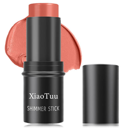 Cream Blush Stick,Blush Stick Long Lasting Non-greasy Multi Stick Blush for Women,Lightweight Concealer Waterproof Cream Blush Face Contouring Makeup Pen(06#)