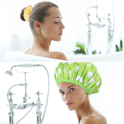 2 sets large shower caps