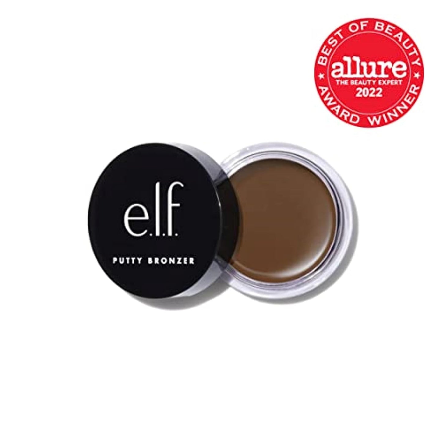 e.l.f. Putty Bronzer, Creamy & Highly Pigmented Formula, Creates a Long-Lasting Bronzed Glow, Infused with Argan Oil & Vitamin E, Sun Kissed, 0.35 Oz