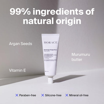 HORACE Gift Set with Purifying Face Cleanser, Gentle Face Scrub, and Mattifying Face Moisturizer - Skincare Set for Cleansing and Hydrating