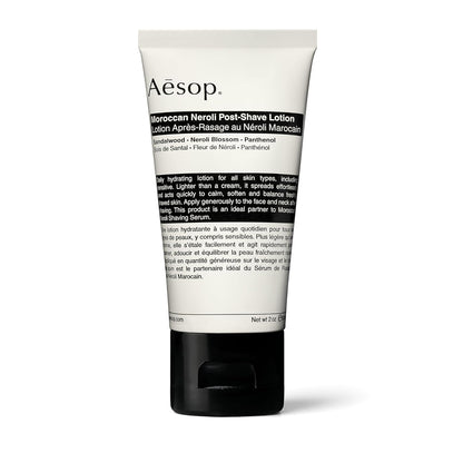 Aesop Moroccan Neroli Post Shave Lotion | Unisex Daily Hydrating Lotion Boosted With Botanical Oils | Balance Skin While Reducing Irritation and Aggravation | 2oz / 60mL