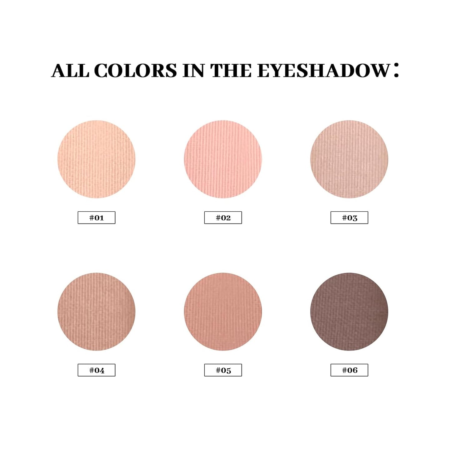 Nudes 2 Series Mini Eyeshadow Palette, Velvety Matte&Satin Finish, 6 Nude Taupe & Brown Neutral Eye Shadows, Travel Friendly Size, Vegan, Cruelty -free