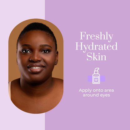 Vitamin C & Hyaluronic Acid Under Eye Serum - Reduce Eye Bags, Puffiness, Dark Circles & Wrinkles, Lifting Eye Serum - Cruelty Free Korean Skin Care For All Skin Types