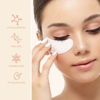 Retinol and Vitamin E Under Eye Patches - Reduce Wrinkles & Fine Lines, Dark Circles, Eye Bags, Depuffing Under Eye Pads - Cruelty Free Korean Skin Care For All Skin Types - 5 Pairs