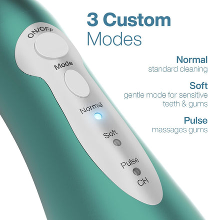 AquaSonic Water Flosser - Cordless Rechargeable Water Flossers for Teeth Cleaning - Waterproof Aqua Flosser, Portable Oral Irrigator for Dental Cleaning with 5 Jet Tips – Braces Home Travel