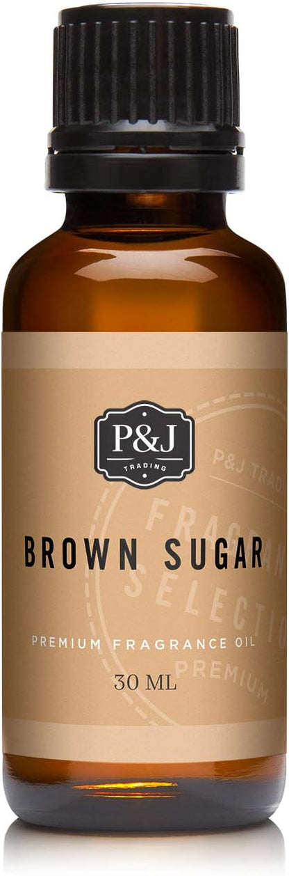 P&J Fragrance Oil | Brown Sugar Oil 30ml - Candle Scents for Candle Making, Freshie, Soap Making Supplies, Diffuser Oil Scents