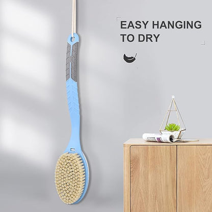 Shower body brush with soft