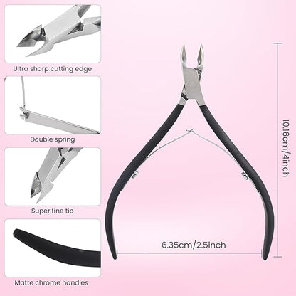 Cuticle trimmer with cuticle pusher,cuticle