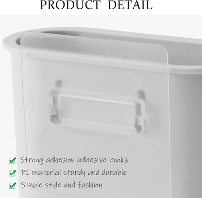 Toothbrush Holder Wall Mounted for Bathroom, Wall Toothbrush Holders for Electric Toothbrush, Toothpaste, Razor, Self Adhesive Wallmount Organizer (Grey