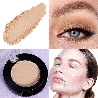 Single Matte Eyeshadow Makeup Palette, Neutral Dark Brown Eyeshadows Singles, Monochrome Eye Shadow Palette Makeup for Women, de sombras de ojos, Highly Pigmented Daily Evening Girls Eyeshadow