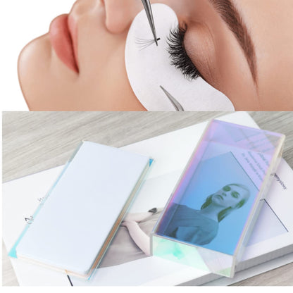 Eyelash Grafting Pallet with Cover, Dust-proof Acrylic Lash Tile holder, Eyelash Extensions Storage Gasket Pads (Dazzling S)
