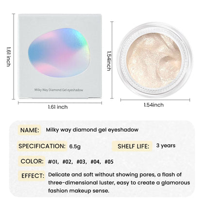 Monochrome Glitter Eyeshadow Palette,Single Champagne Gold Shimmer Eyeshadow,Long-Lasting Sheer Eye Makeup With A Sparkle Finish,Smooth Formula,Vegan & Cruelty-Free