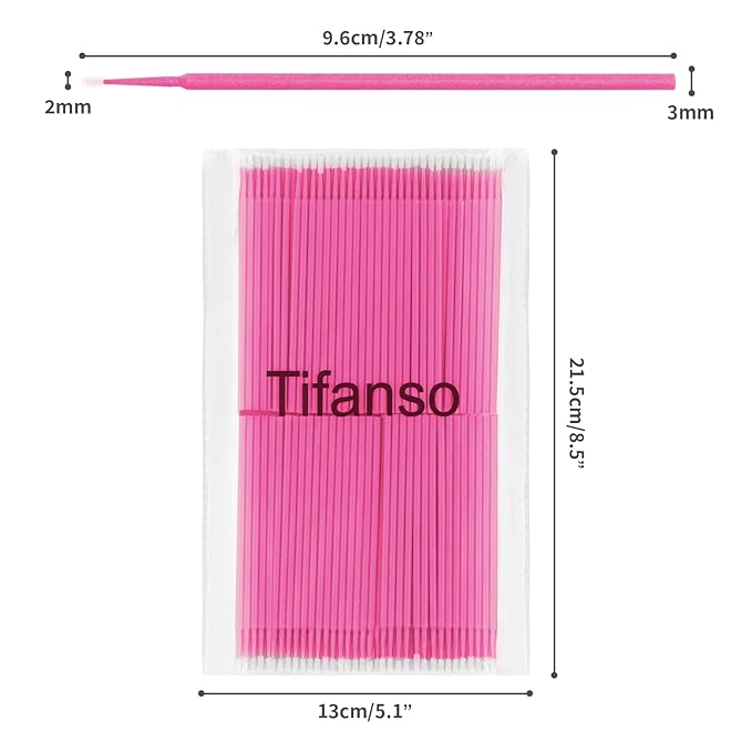 Tifanso 400pcs micro cotton swabs,