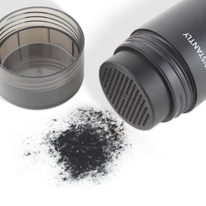 Hair Fibers for Thinning Hair for Women All-Natural Hair Building Fibers 0.98 Oz Hair Volume Powder Bald Spot Cover Up for Men & Women (Black）