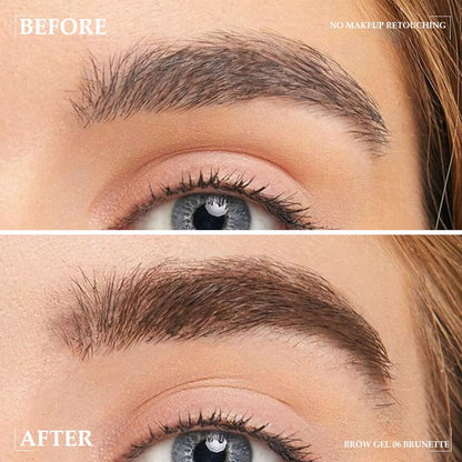 Kaely 2Pcs Thickening Brow Mascara,Tinted Eyebrow Gel Waterproof,Eyebrow Color Makeup,Brow Fast Sculpt,Vegan,Cruelty Free,maquillaje gel para cejas a prueba de agua,06 Brunette