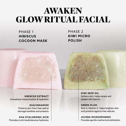 Hydrate & Soothe Beauty Collection, Activator with Awaken Facial, Face smoothing moisturizer, Skin Care Routine, For All Skin Type, Gift Bundle/Starter Kit