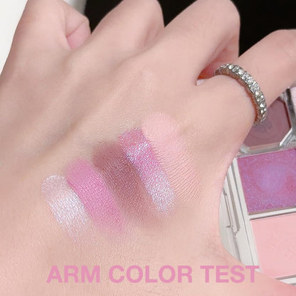 5 Colors Eyeshadow Palette Makeup, Matte Shimmer Eye Shadow Palette, Long Lasting Naturing-Looking, paleta de sombras de ojos,Everyday to Eye Makeup Looks,Vegan & Cruelty-free 04#