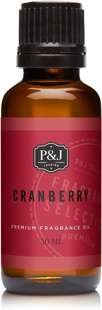 P&J Trading Fragrance Oil | Cranberry Oil 30ml - Candle Scents for Candle Making, Freshie Scents, Soap Making Supplies, Diffuser Oil Scents