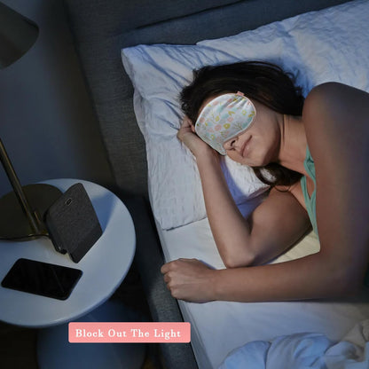 Warm Cold Eye Mask Silky Sleep Mask with Cooling Gel & Weighted Microwavable Moist Flaxseed Pad Compress for Dry Eyes Care Sleeping Women Blindfold for Migraine Puffy Swollen 3 in 1