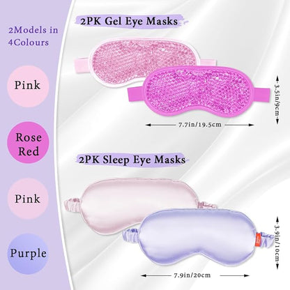 Cooling eye mask and silky