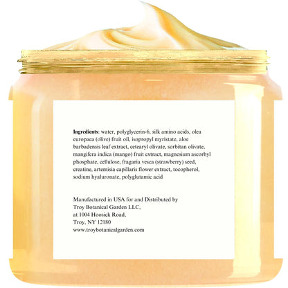 Olive Oil + Vitamin C Body Scrub 10 oz - A long lasting hydration while improving its texture - The best stocking stuffer