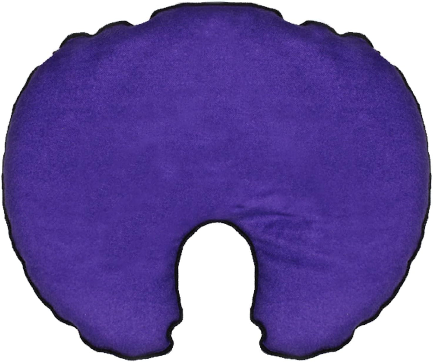 Face Mask (with Washable Cover) Hot Cold Compress Therapy, Natural Reusable Relief for Migraine, Tension, Stress, Sinus, Headache and Relaxation (Purple)