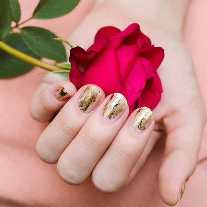 10 Sheets Holographic Nail Art Foil Transfer Stickers - Metallic Color Print Nail Decals 3D Self-Adhesive Stickers DIY Manicure Decoration Kit