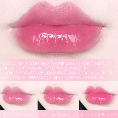 evpct 3Pcs Magic Color Changing Lipstick Long Lasting Waterproof 24 Hours Original for Women, Peach Strawberry Blueberry Pink PH Mood Permanent Color Changing Lipstick Lip Balm Gloss, labial magico