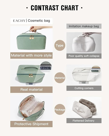 Eachy travel makeup bag,large capacity