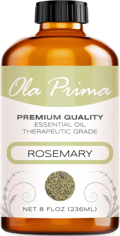 Ola Prima Rosemary Essential Oil - Pure Rosemary Oil (8 Fluid Ounces)