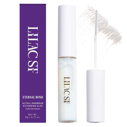 Lilac St - Eternal Bond (Clear) - Lash Cluster Glue - Quick Dry Formula - Mini Mascara Wand Applicator - Strong & Flexible Hold - Waterproof - Sensitive Eyes Safe - Cruelty Free, Vegan, Women Founded