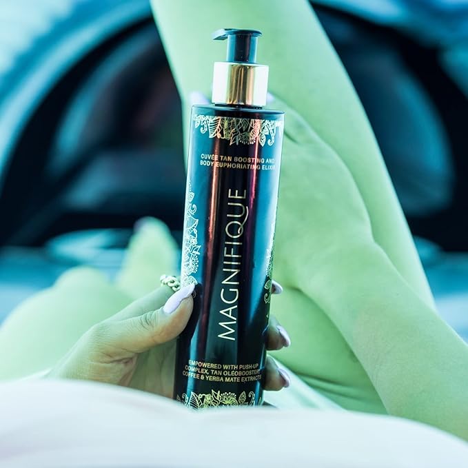 Onyx Magnifique Indoor & Outdoor Tanning Lotion with Bronzer and Accelerator - Bronzing Lotion for Dark Tan Result - Luxury Tanning Lotion with Push-Up Complex Coffee Blend - Lightweight Formula